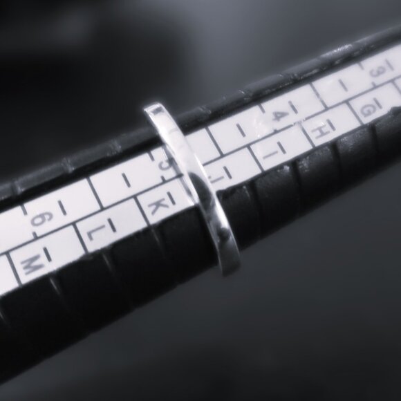 925 Silver Summer Flower Band with White Stone Woman's Silver Ring Size 4.75 - Picture 8 of 8